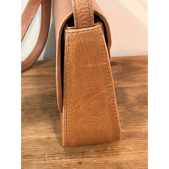 Eberle Genuine Leather Shoulder Bag Made in Brazil Vintage Y2K Minimalist Purse - Picture 8 of 16